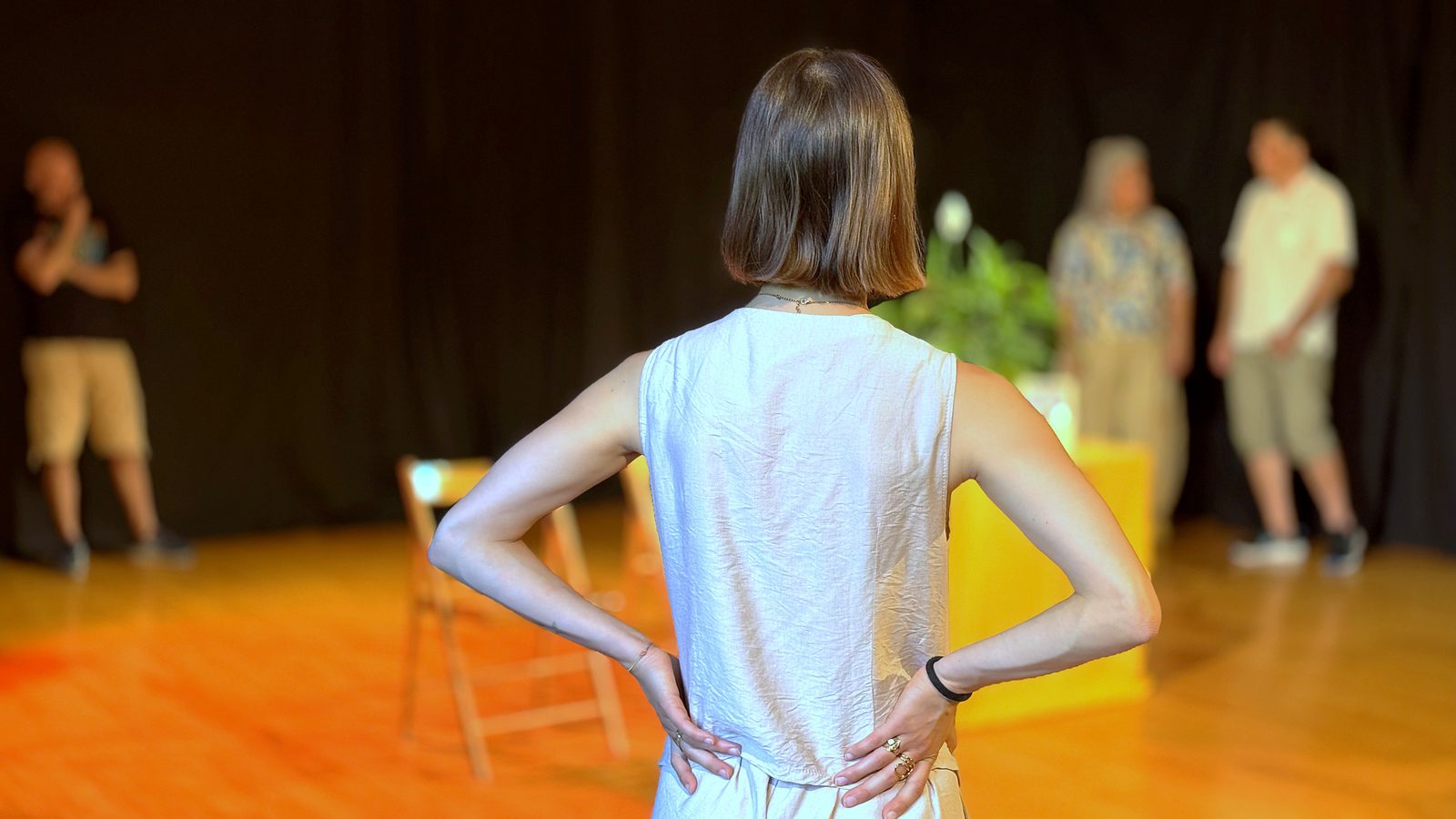 I rappresentanti in scena durante un incontro